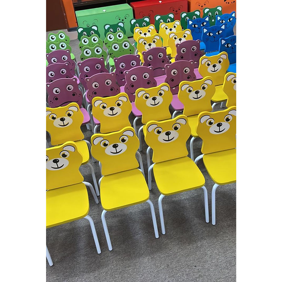 Animal Faces Chairs – Fun Preschool Classroom Chair (C023) - Image 3