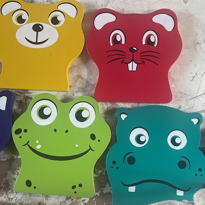 Animal Faces Chairs – Fun Preschool Classroom Chair (C023) - Image 4