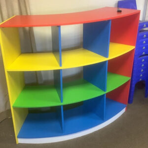 Curved Bookcase – Classroom Reading Corner Shelf (S008)